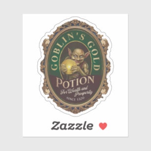 Sticker Potion or d'Halloween Goblin