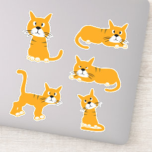 Sticker Pots de chat de gingembre