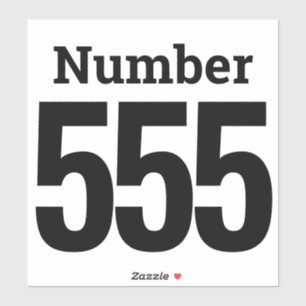 Sticker Poubelle Roue Numéro de boîte jusqu'à trois chiffr