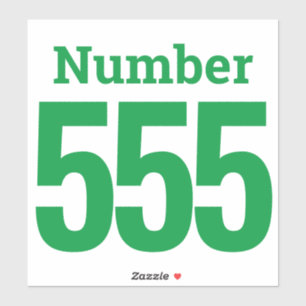 Sticker Poubelle Roue Numéro de boîte jusqu'à trois chiffr