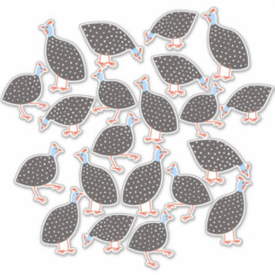 Sticker Poules de Guinée