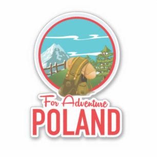 Sticker Pour Adventure Pologne logo Travel