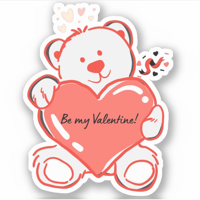 Sticker pour album "Be My Valentine" (Devant)
