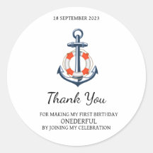 Sticker pour Ancre pour Merci d'anniversaire pour