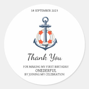 Sticker pour Ancre pour Merci d'anniversaire pour 