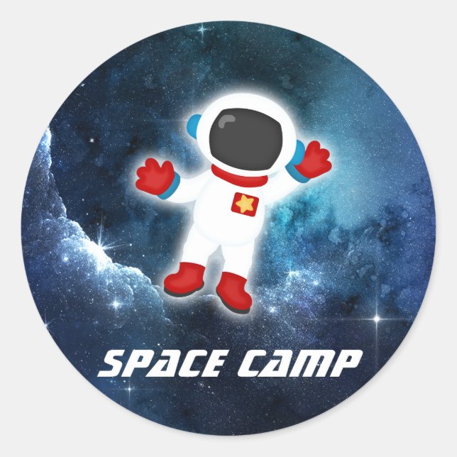 Sticker pour astronaute du camp spatial (Devant)