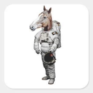 Sticker pour astronaute Pferd