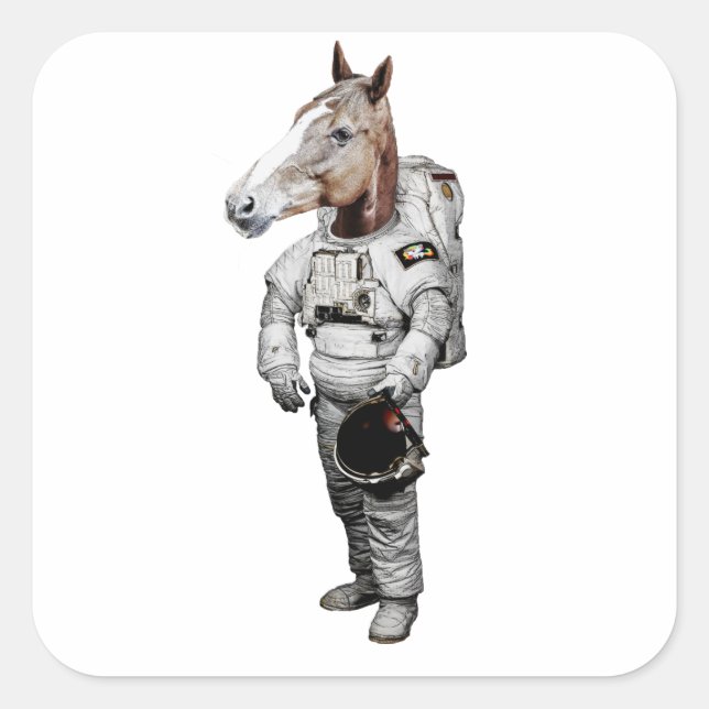 Sticker pour astronaute Pferd (Devant)