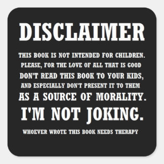 Sticker pour avertissement biblique