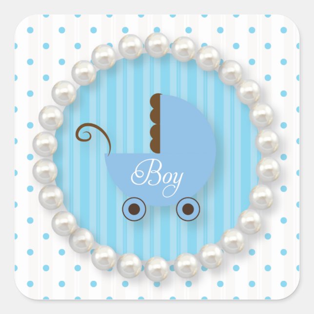 Sticker pour Baby shower de garçon pour poires et  (Devant)