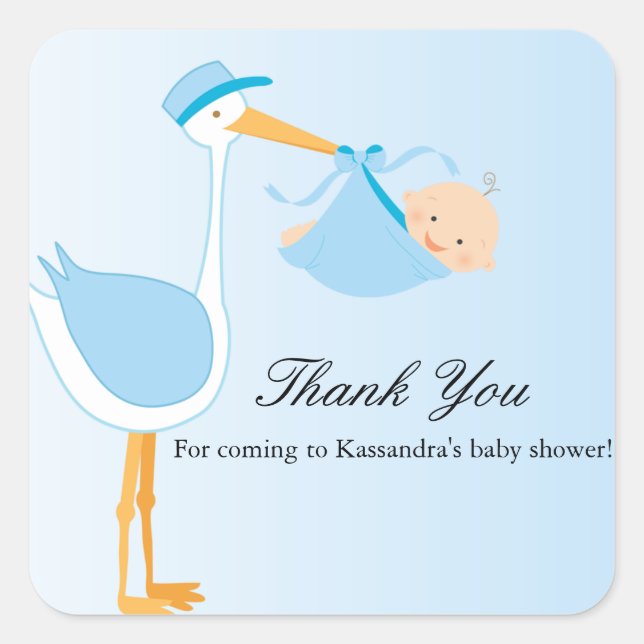 Sticker pour Baby shower de provisions spécial gar (Devant)