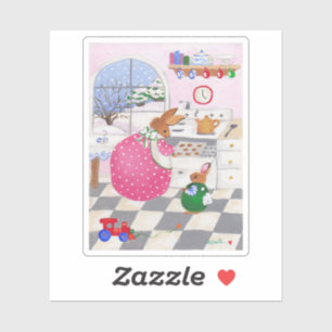 Sticker pour biscuits de boulangerie Bunny
