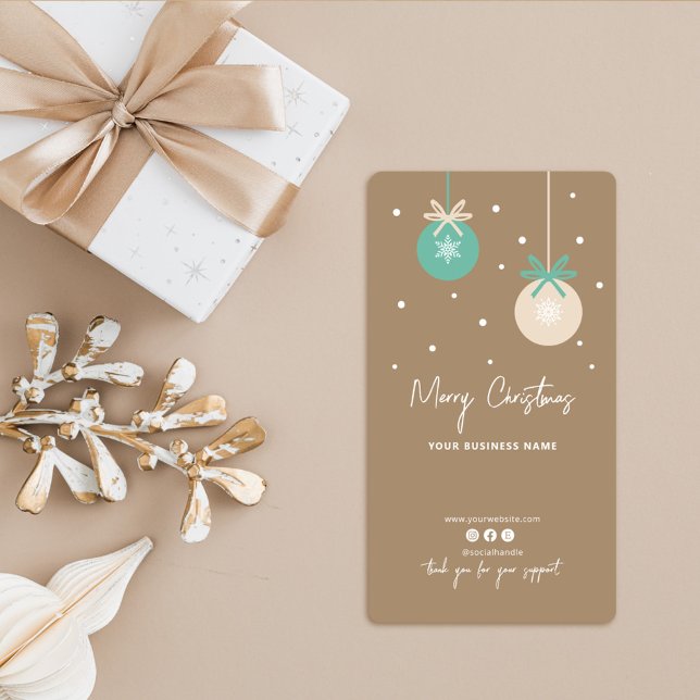 Sticker pour boîte de Merci de Noël (Créateur téléchargé)