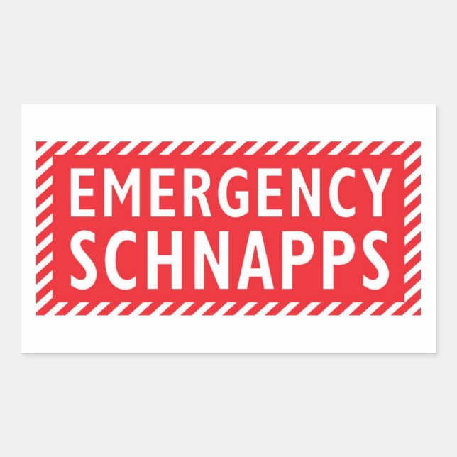 Sticker pour boîte de secours - Schnapps (Devant)