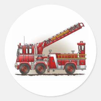 Sticker pour camion de pompier et d'échelle