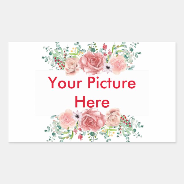 Sticker pour Carré d'images personnalisé (Devant)