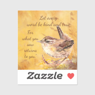 Sticker Pour ce que vous semez vous revient.” Poème