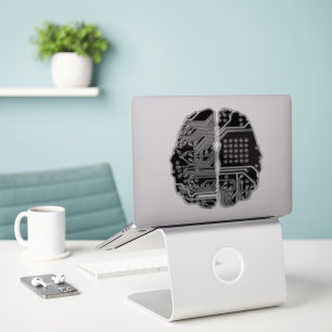 Sticker pour cerveau IA - Edge urbain futuriste