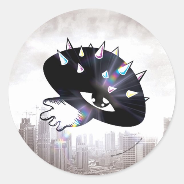 Sticker pour champignon maléfique (Devant)