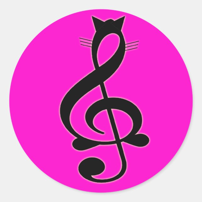 Sticker pour chat de jazz (Devant)