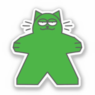 Sticker pour chat Meeple