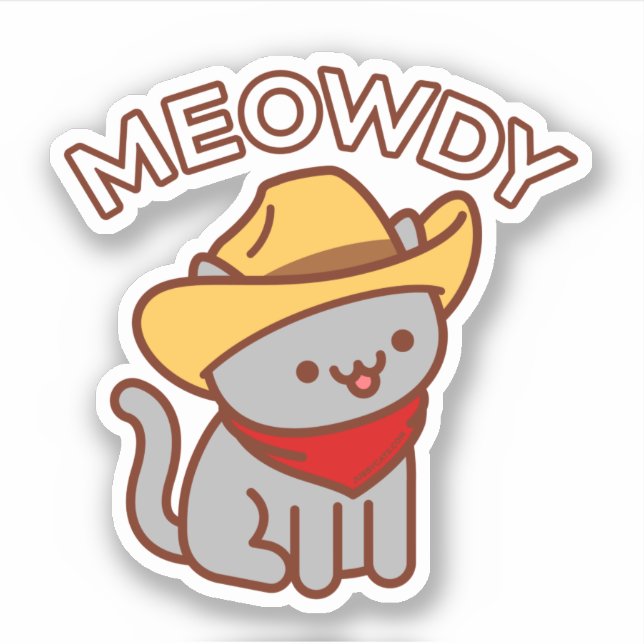 Sticker pour chat MEOWDY (Devant)