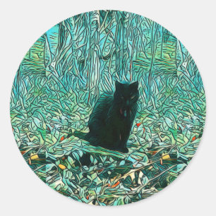 Sticker pour chat noir