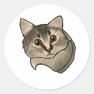 Sticker pour chaton mignon Pip
