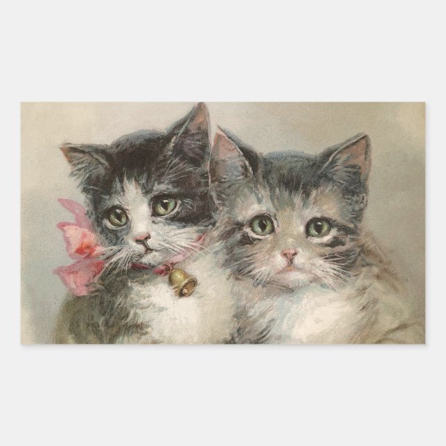 Sticker pour chatons vintages (Devant)