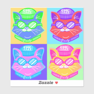Sticker pour chats cool