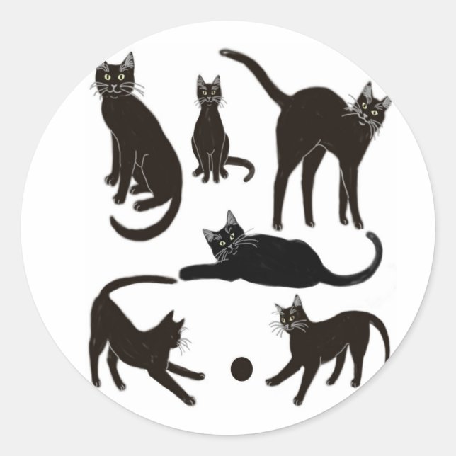 Sticker pour chats noirs (Devant)
