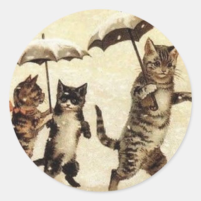 Sticker pour chats Vintages Louis Wain (Devant)