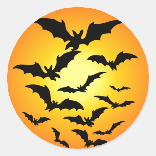 Sticker pour chauve-souris d'Halloween (Devant)