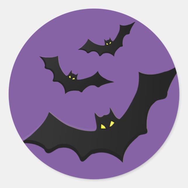Sticker pour chauve-souris d'Halloween (Devant)