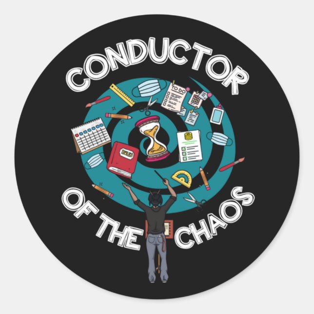 Sticker pour chef de choeur - Noir (Devant)