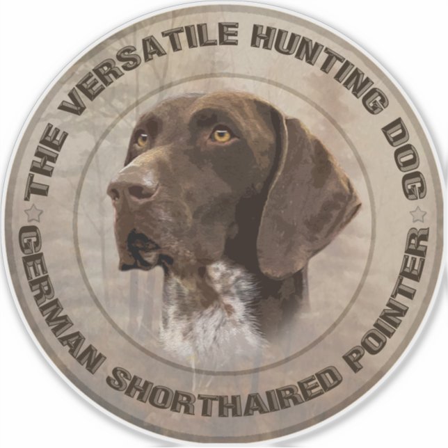 Sticker pour chien de chasse polyvalent (Devant)
