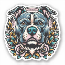 Sticker pour chien imperméable au vinyle de marque