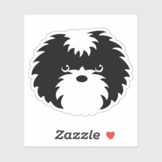 Sticker pour chien Sammy noir et blanc
