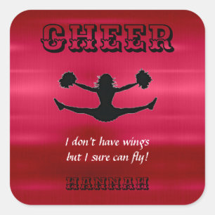 Sticker pour circulaire Pom-pom girl Cheerled Girl