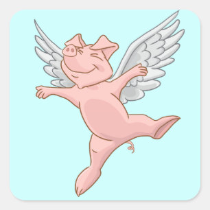 Sticker pour cochon volant