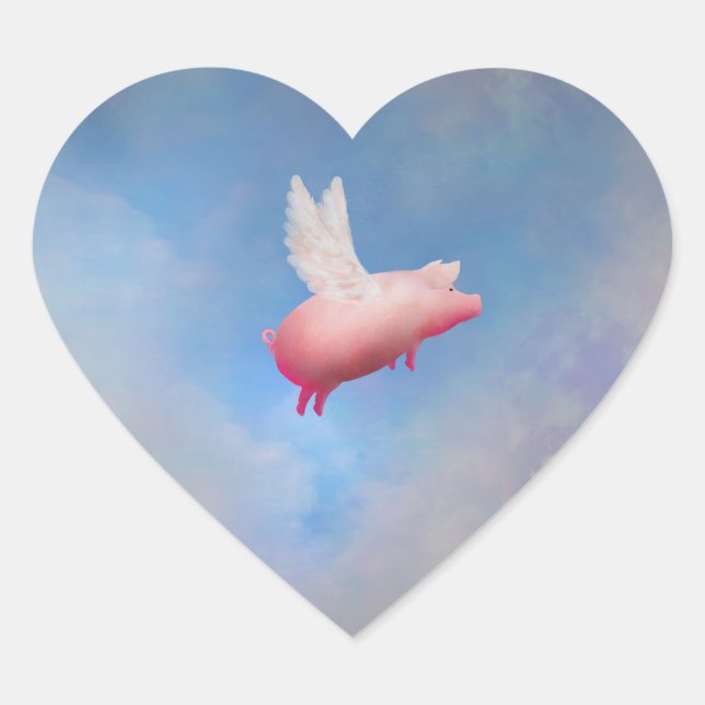 Sticker pour cochon volant (Devant)