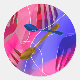 Sticker pour cuillères et fourches