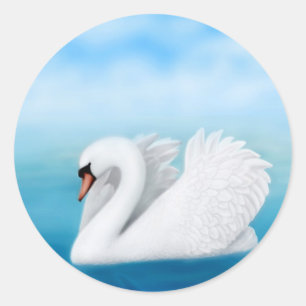 Sticker pour cygne muet