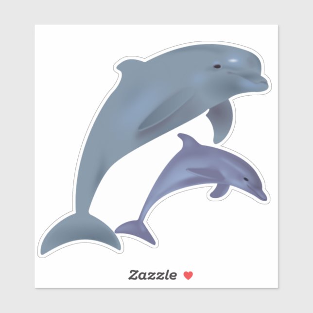 Sticker pour dauphins de verdure (Feuille)