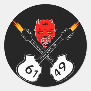 Sticker pour diable de Crossroads Blues
