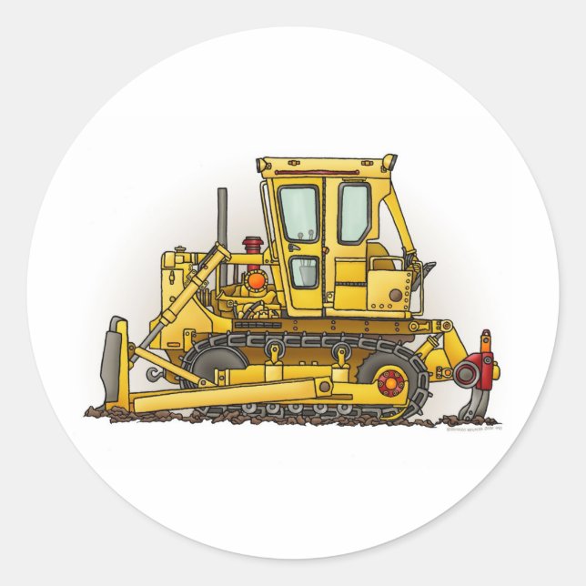 Sticker pour dozer Bulldozer (Devant)