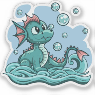 Sticker pour dragon d'eau