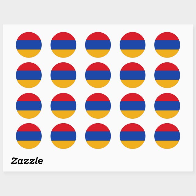Sticker pour drapeau arménien (Feuille)