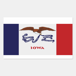 Sticker pour drapeau de l'État de l'Iowa