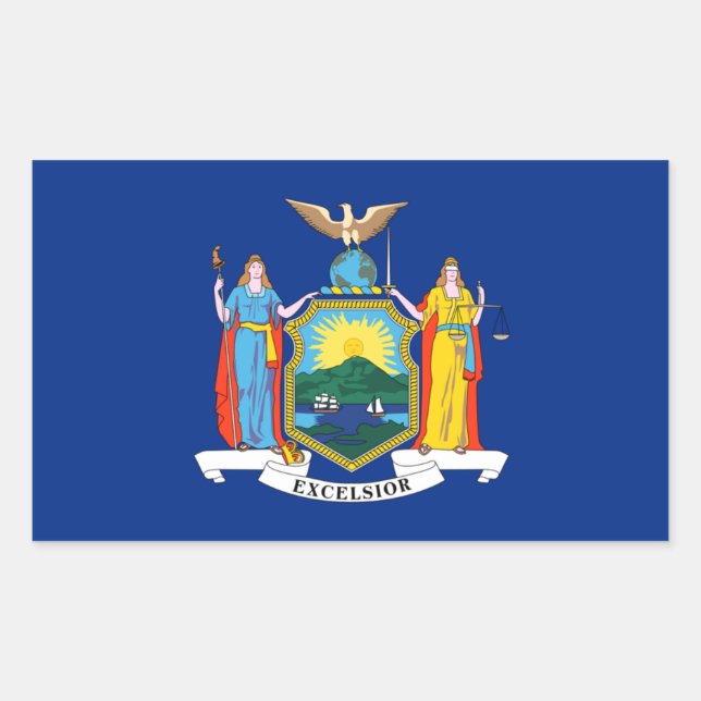 Sticker pour drapeau de l'État de New York (Devant)